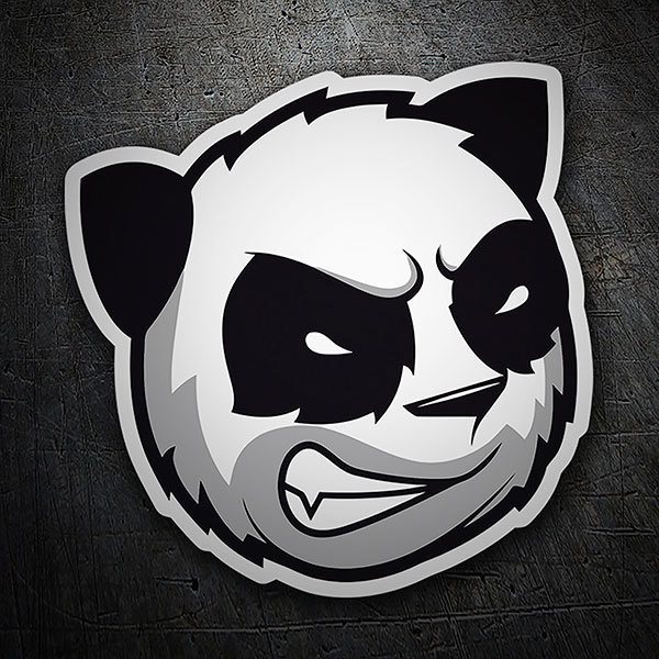 Pegatinas: Oso panda furioso