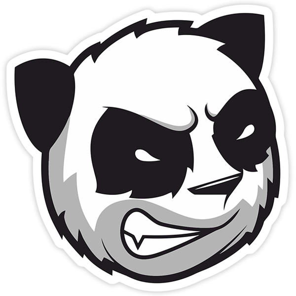 Pegatinas: Oso panda furioso 0