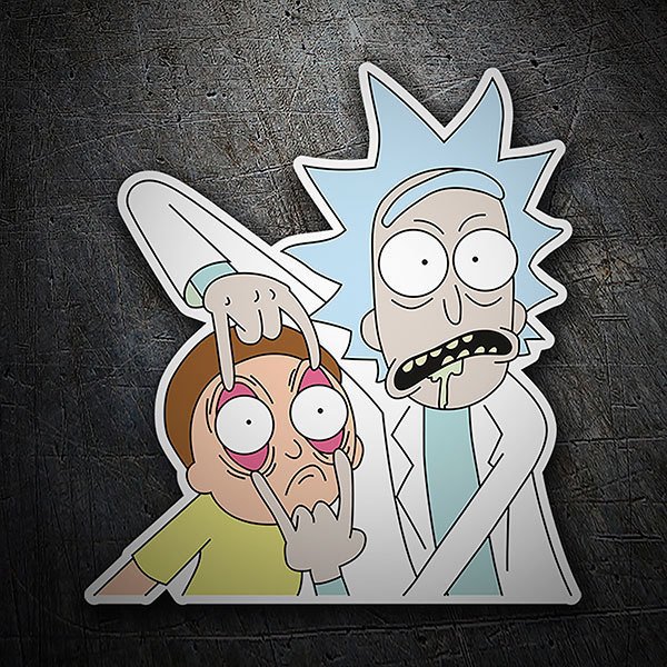 Pegatinas: Rick y Morty