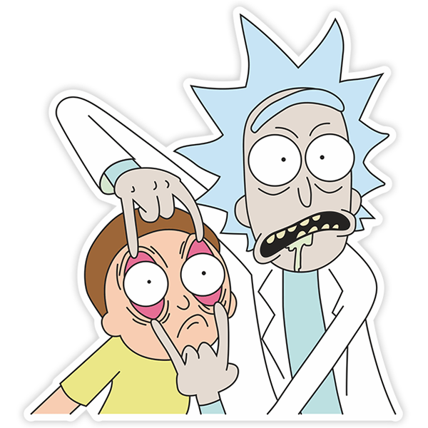 Pegatinas: Rick y Morty