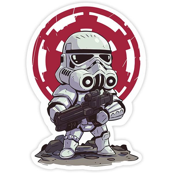 Pegatinas: Stormtrooper cartoon