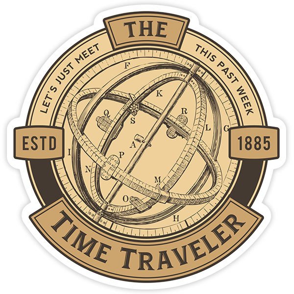 Pegatinas: Time Traveler Astrolabio