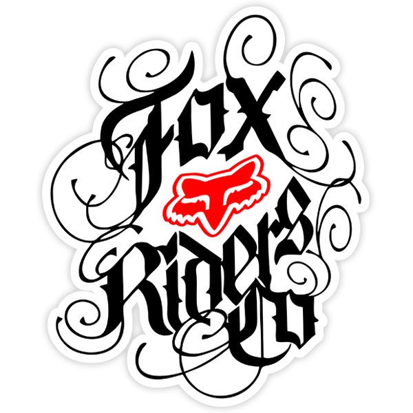 Pegatinas: Fox Riders Co tattoo