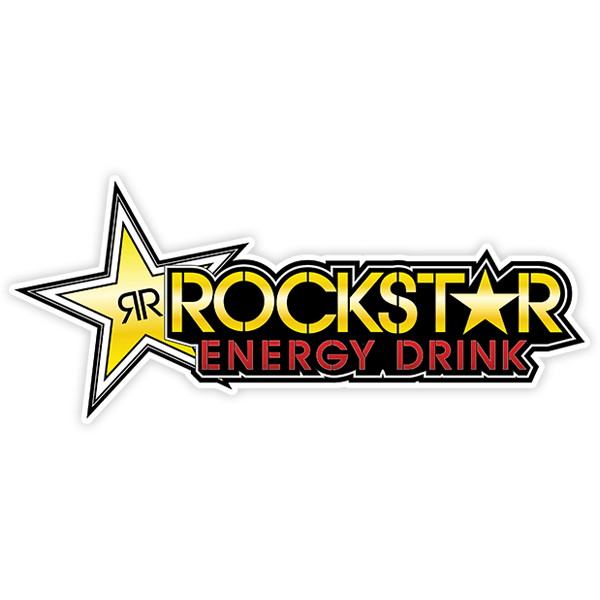 Pegatinas: Classic Rockstar energy drink