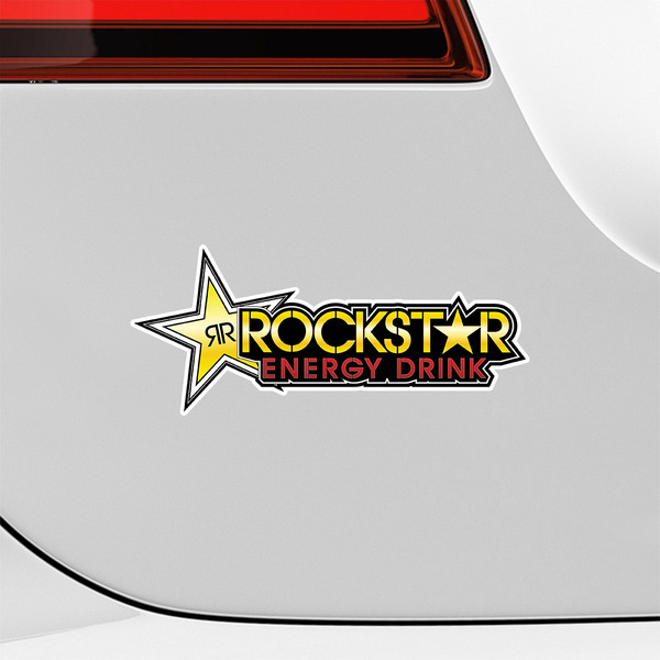 Pegatinas: Classic Rockstar energy drink