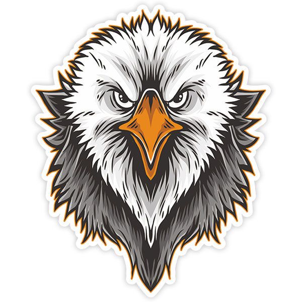 Pegatinas: Águila de mirada fija