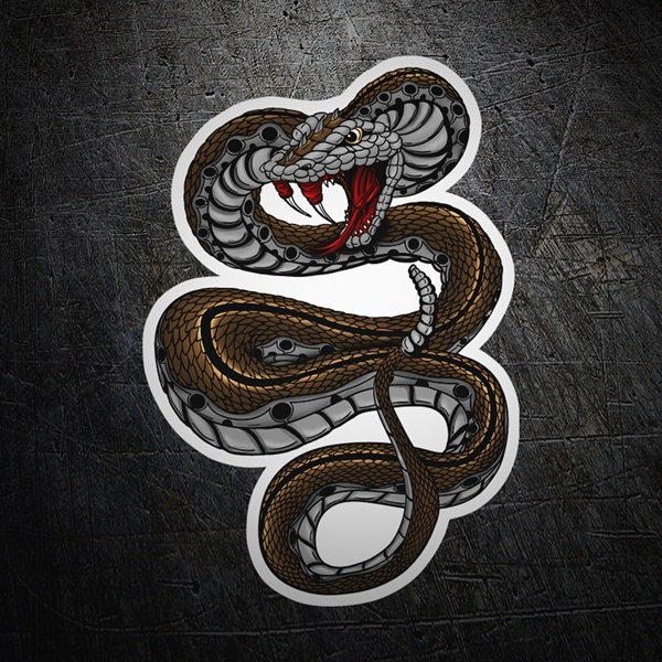 Pegatinas: Serpiente de cascabel