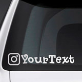 Pegatinas: Instagram Personalizado para Coche 3