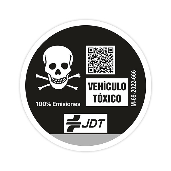 Adhesivo pegatina para coche Vehículo Tóxico