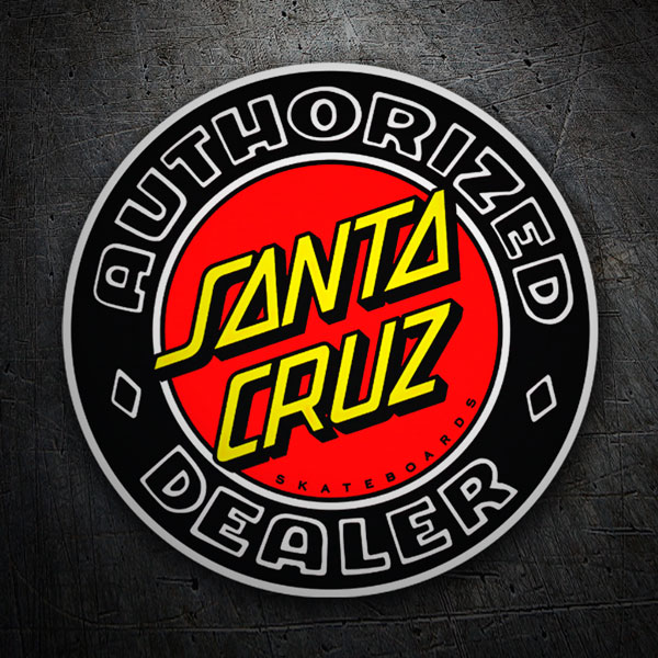 Pegatinas: Santa Cruz Authorized Dealer 1
