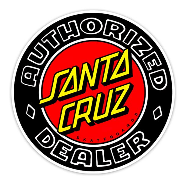 Pegatinas: Santa Cruz Authorized Dealer