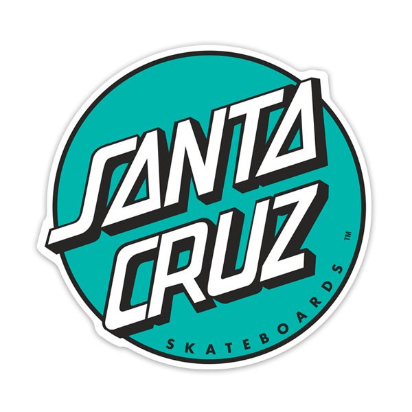 Pegatinas: Santa Cruz Verde Menta