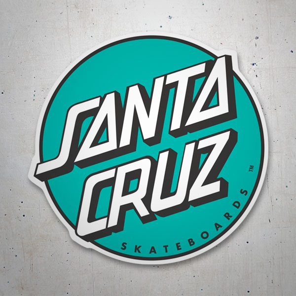 Pegatinas: Santa Cruz Verde Menta