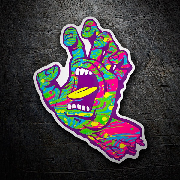 Pegatinas: Santa Cruz Mano Multicolor