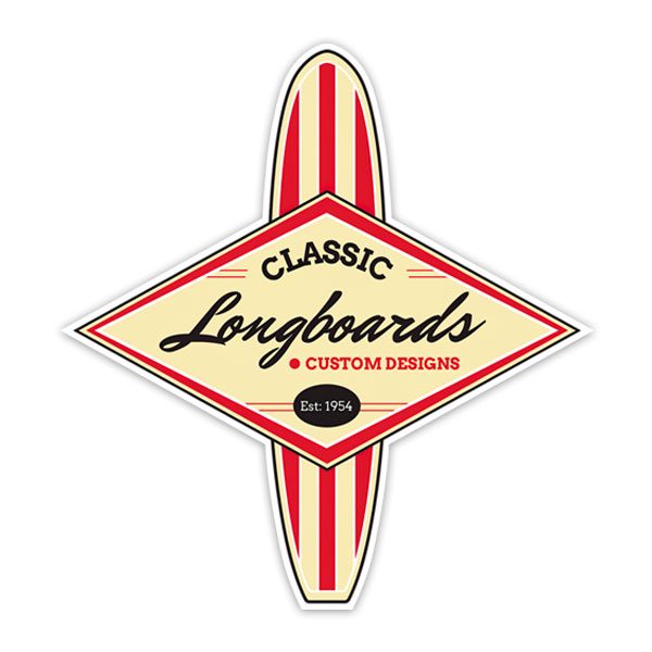 Pegatinas: Surf Classic Longboards