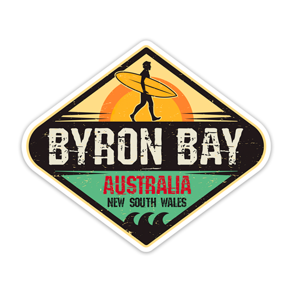 Pegatinas: Surf Byron Bay Australia 0