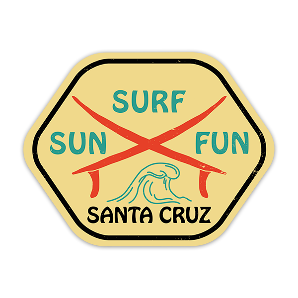 Pegatinas: Santa Cruz Sun, Surf, Fun 0