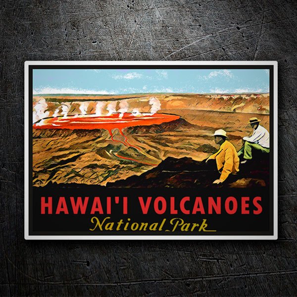 Pegatinas: Hawai Volcanoes