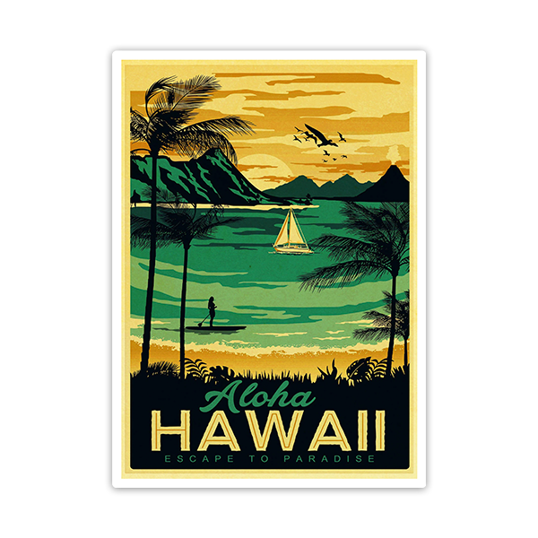 Pegatinas: Aloha Hawaii