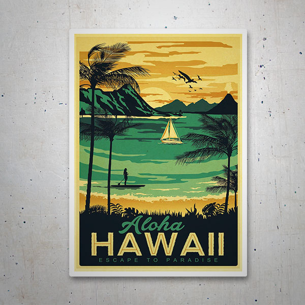 Pegatinas: Aloha Hawaii