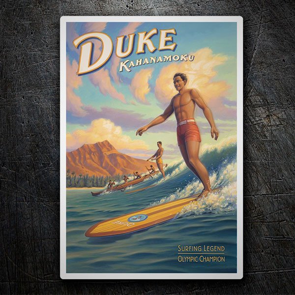 Pegatinas: Duke Kahanamoku