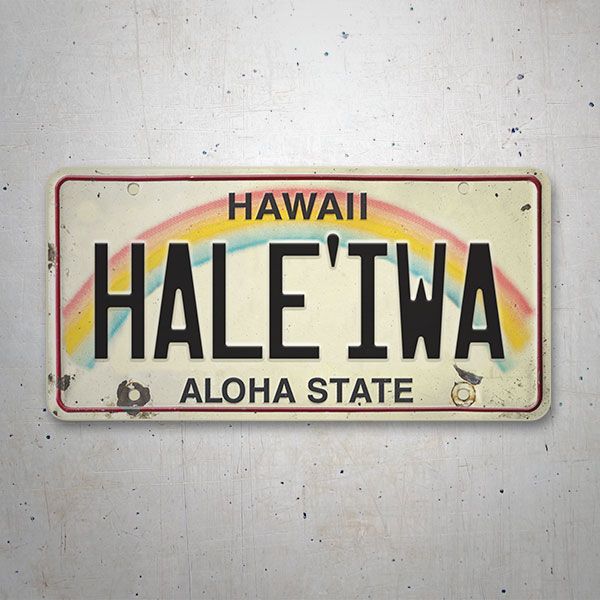 Pegatinas: Haleiwa Aloha State