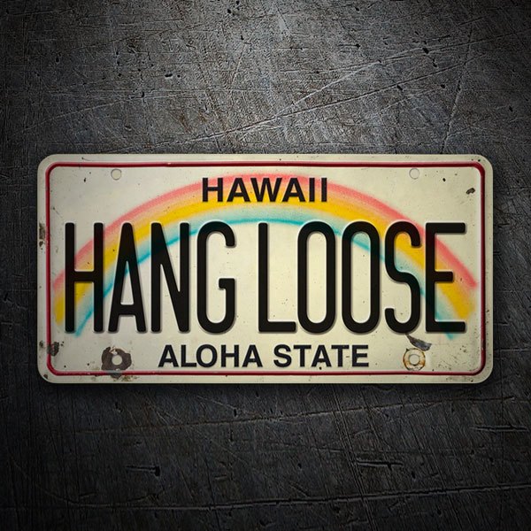 Pegatinas: Hang Loose Aloha State