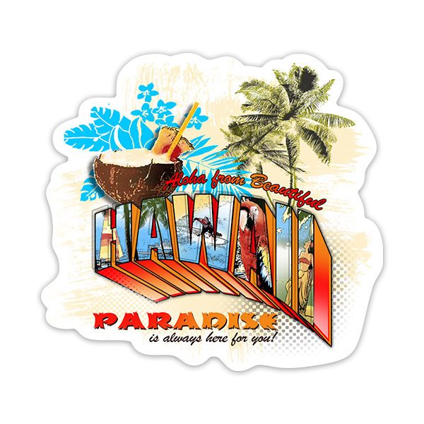 Pegatinas: Hawaii Paradise