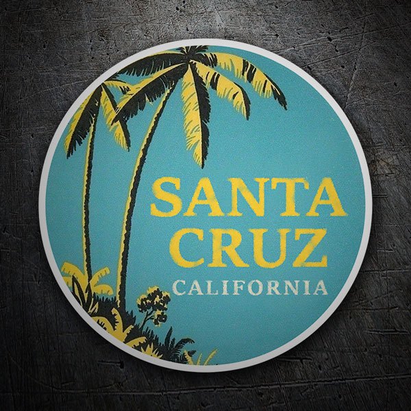 Pegatinas: Santa Cruz California Palmeras