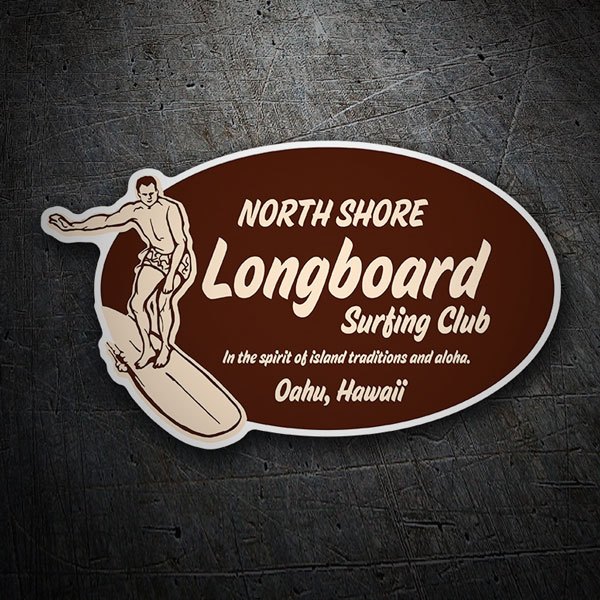 Pegatinas: North Shore Longboard Hawaii