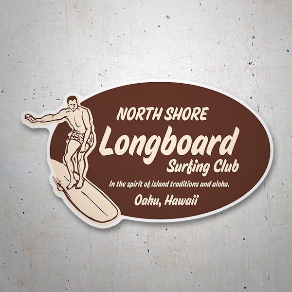 Pegatinas: North Shore Longboard Hawaii