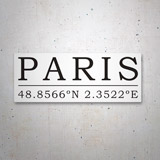 Pegatinas: Paris Coordenadas 3
