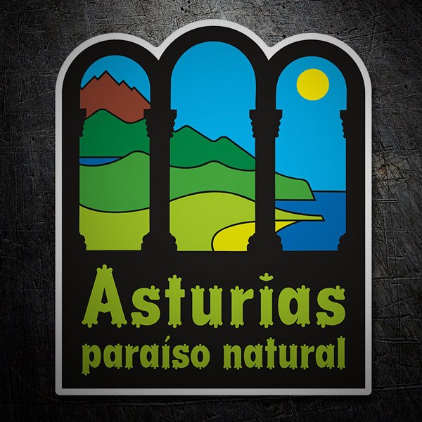 Pegatinas: Asturias, Paraíso Natural