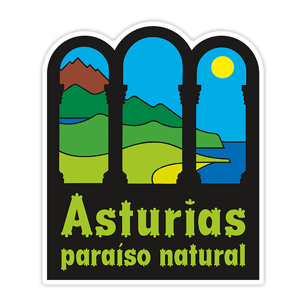 Pegatinas: Asturias, Paraíso Natural 0
