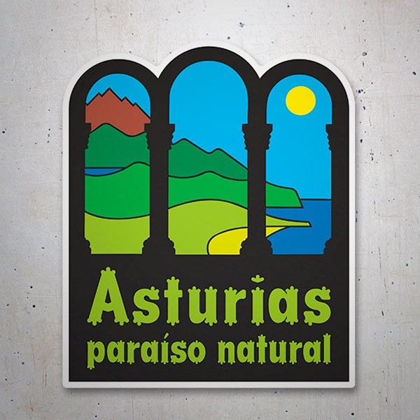 Pegatinas: Asturias, Paraíso Natural