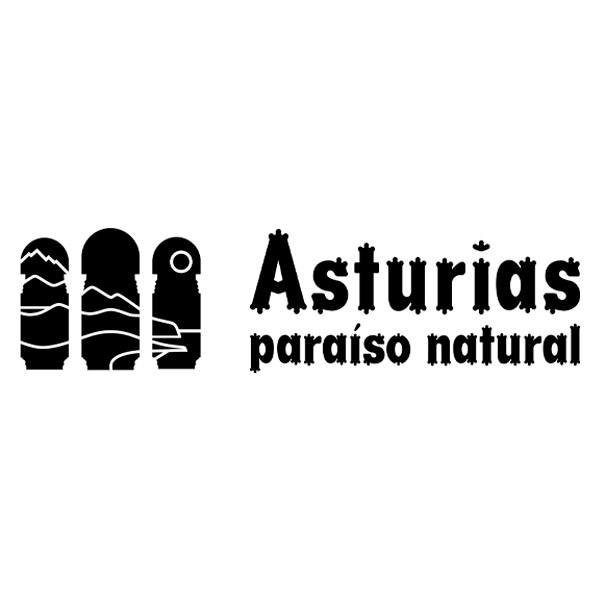 Pegatinas: Asturias, Paraíso Natural, eslogan