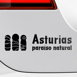 Pegatinas: Asturias, Paraíso Natural, eslogan 3