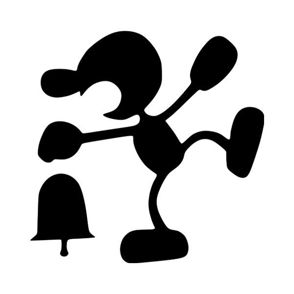 Pegatinas: Mr Game and Watch