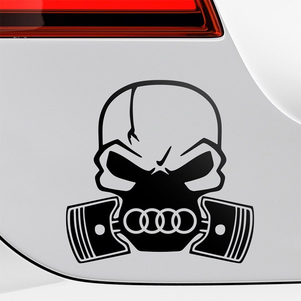 Pegatinas: Calavera Audi