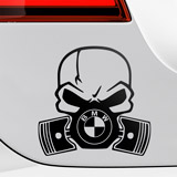 Pegatinas: Calavera BMW 2