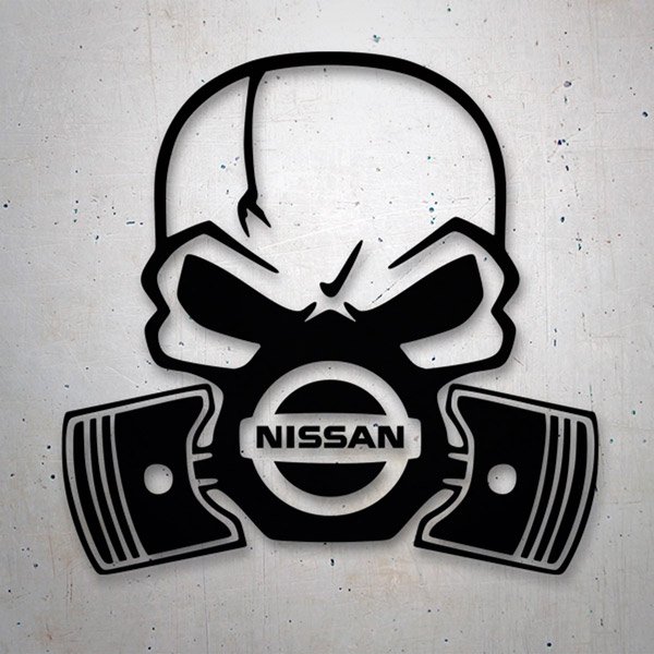 Pegatinas: Calavera Nissan