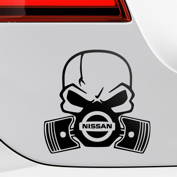 Pegatinas: Calavera Nissan