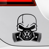 Pegatinas: Calavera Volkswagen 2