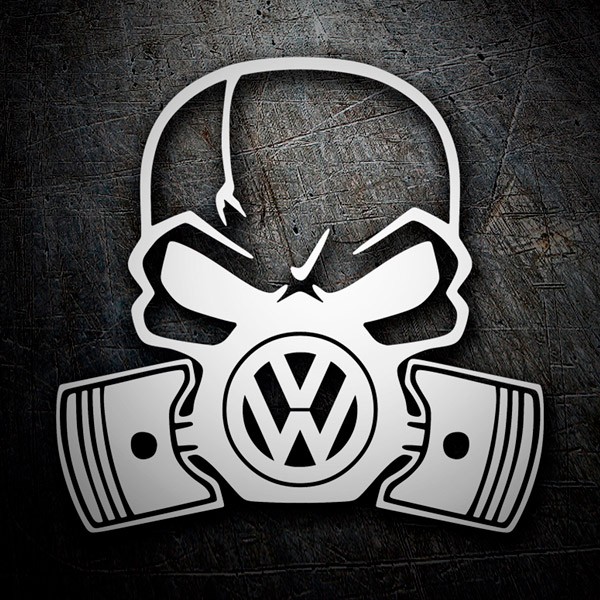Pegatinas: Calavera Volkswagen
