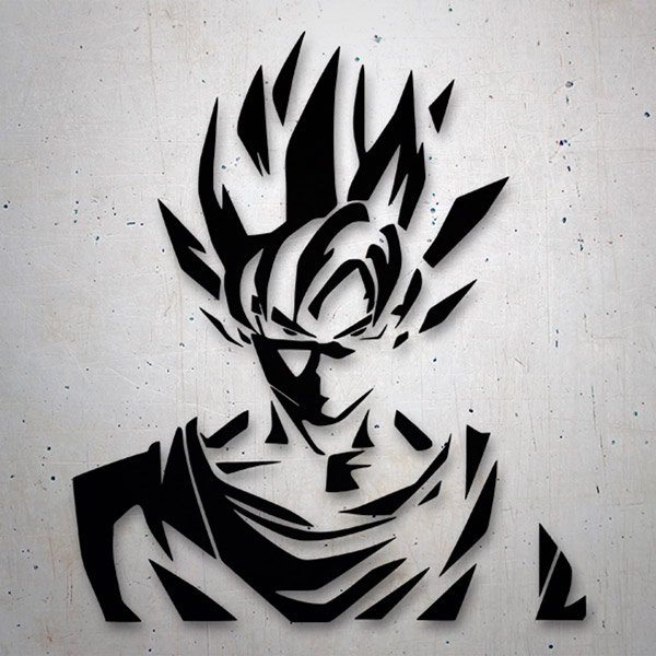 Vinilos Infantiles: Dragon Ball Son Goku Sombras