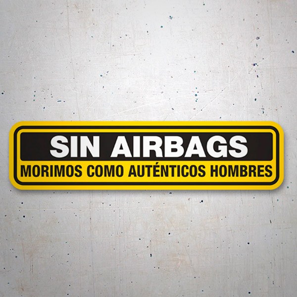 Pegatinas: Sin Airbags