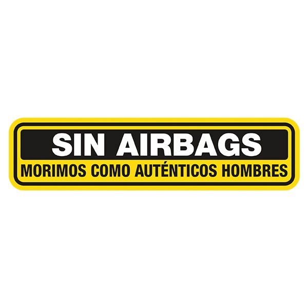 Pegatinas: Sin Airbags