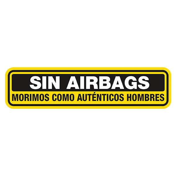 Pegatinas: Sin Airbags