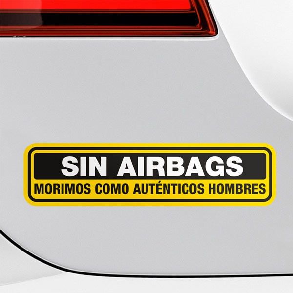 Pegatinas: Sin Airbags