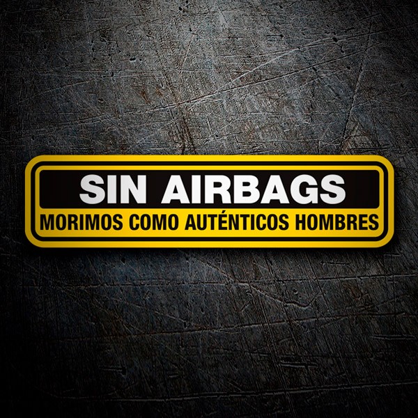 Pegatinas: Sin Airbags